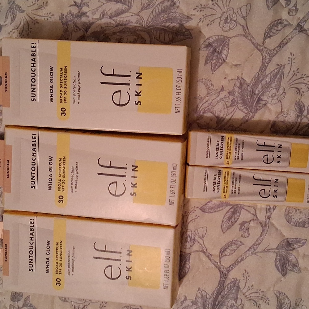 e.l.f. Skin Sunscreen Set Lot Of 5 Whoa Glow